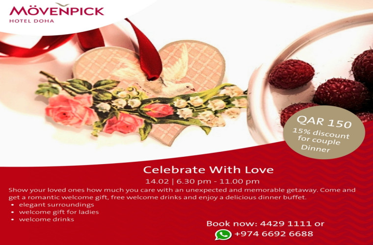 14th February Romantic Dinner at Movenpick Hotel Doha