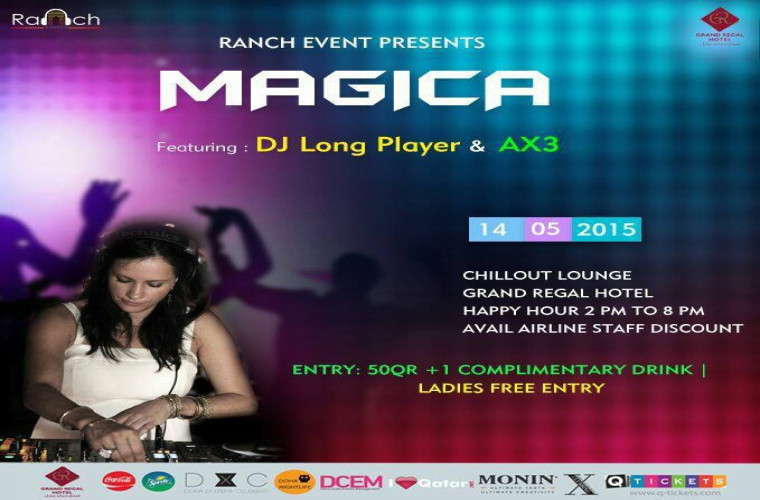 14th May MAGICA with DJs Long Player & AX3 at Chill Out!
