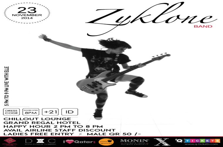 23rd November ZYKLONE Band Performing at Chill Out Lounge!