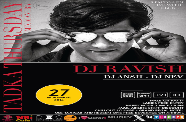 27th NOVEMBER Bollywood Glow in the Dark with Dj Ravish at Chill Out!