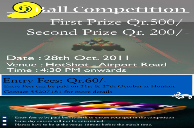 2nd Nine Ball Competition.