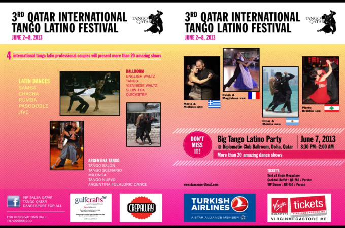 3rd Qatar International Tango Latino Festival @Diplomatic Club 