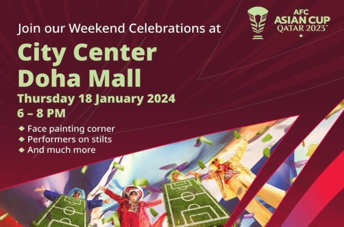 AFC Asian Cup Qatar 2023(tm) weekend celebrations at City Center Doha Mall