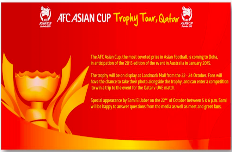 AFC Asian Cup Trophy Tour, Qatar! 