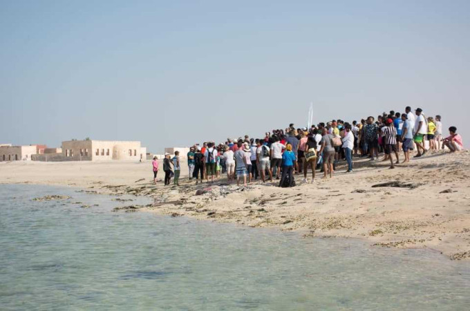 Al Khuwair heritage village beach cleanup