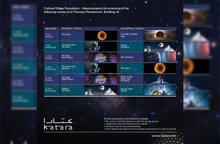 Al Thuraya Planetarium Shows 2022