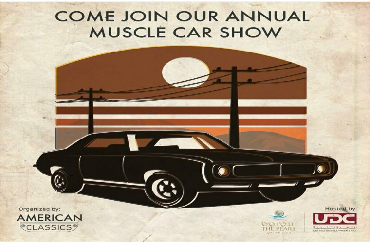 Annual Muscle Car Show 2019 at The Pearl Qatar