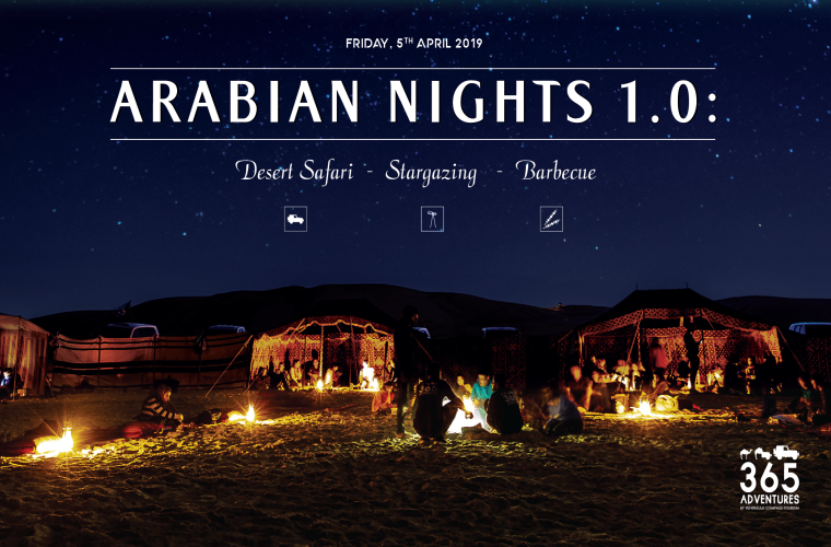 Arabian Night 1.0: Desert Safari, Stargazing & BBQ