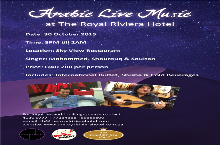 Arabic Live Music at The Royal Riviera 