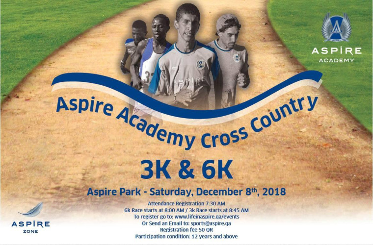 Aspire Academy Cross Country 3K and 6K