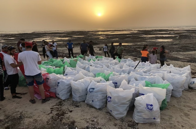 Azerbaijani Beach Cleanup in Qatar