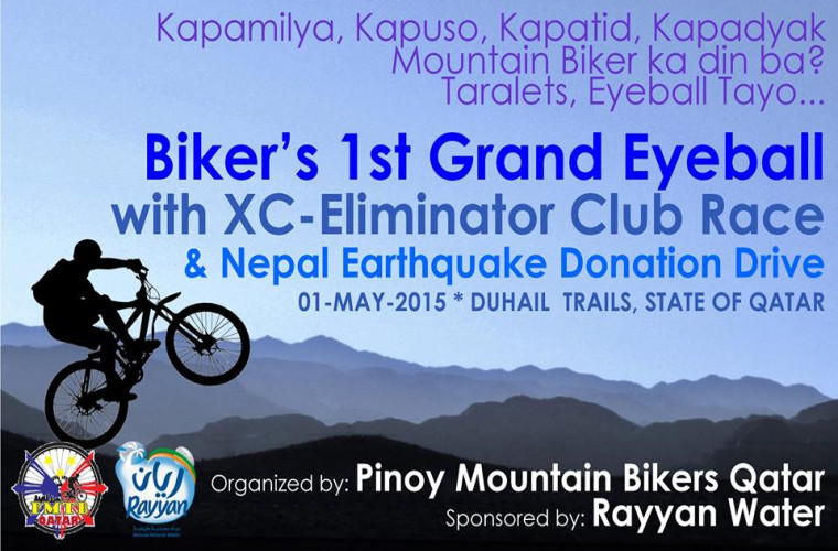 Biker's 1st Grand Eyeball with XC-Eliminator Drive Race for Nepal Earthquake Donation