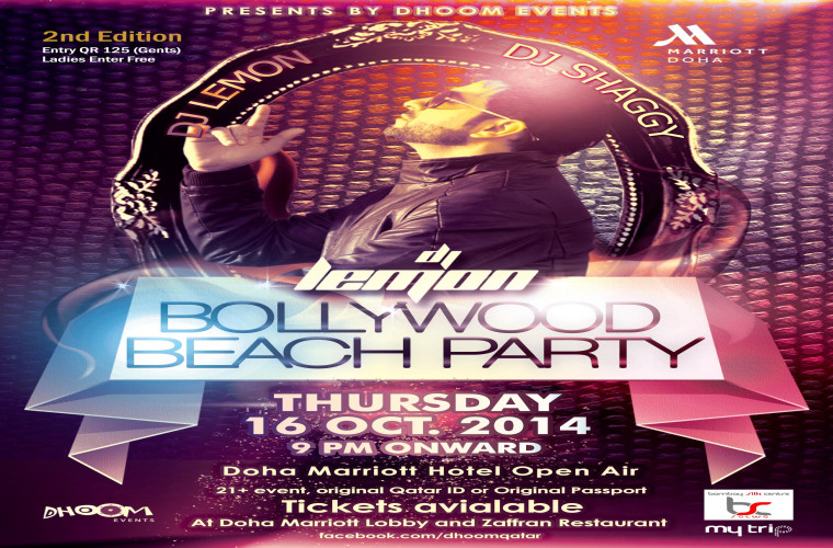 Bollywood Beach Party 2nd Edition at Doha Marriott Hotel