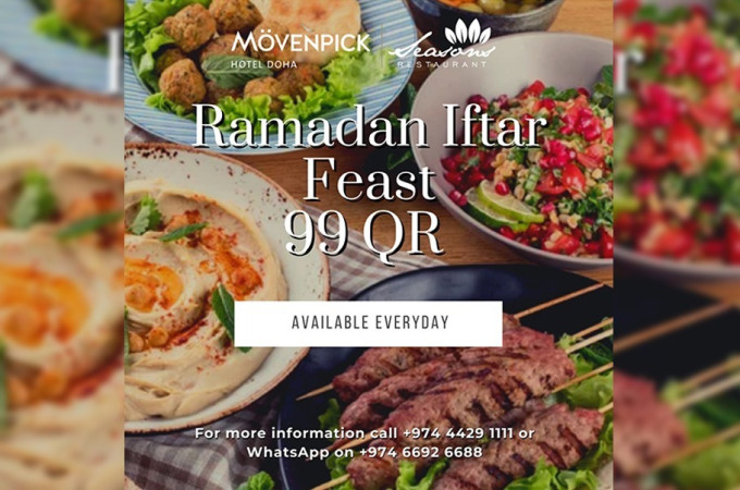 Break your fast at Seasons Restaurant - Movenpick Hotel Doha!