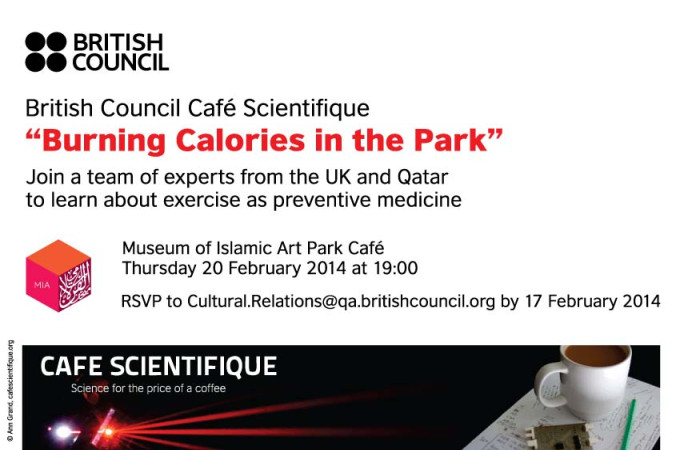Cafe Scientifique: "Burning Calories in the Park"