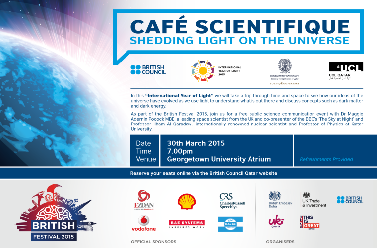 Cafe Scientifique: Shedding Light on the Universe