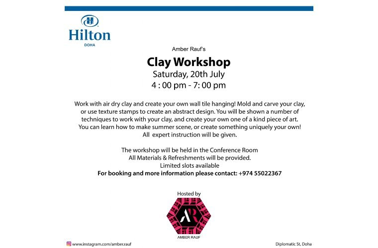 Clay Workshop at Hilton Doha