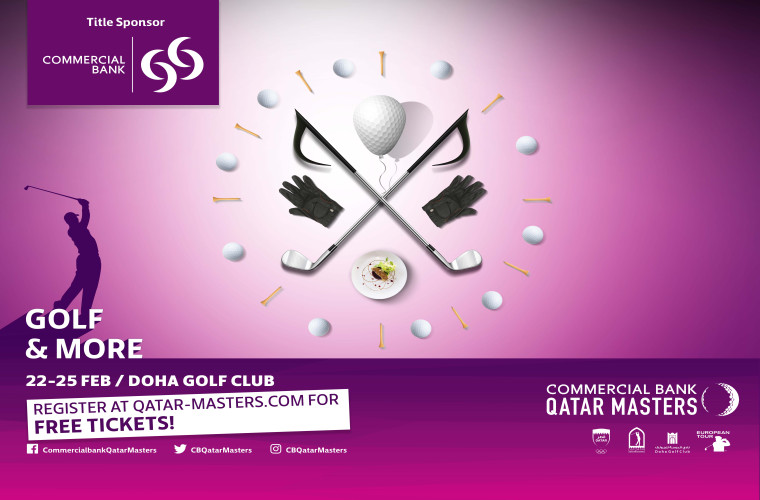 COMMERCIAL BANK QATAR MASTERS TEES OFF ON 22 FEBRUARY 