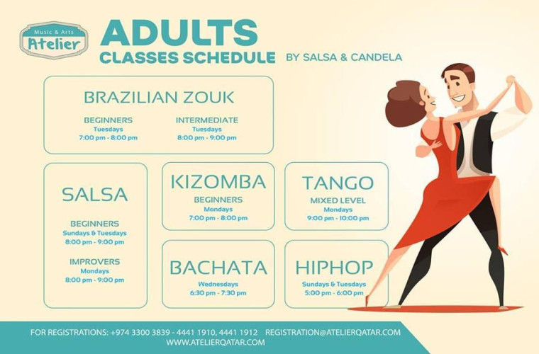 Dance Classes for Adults this May in Qatar