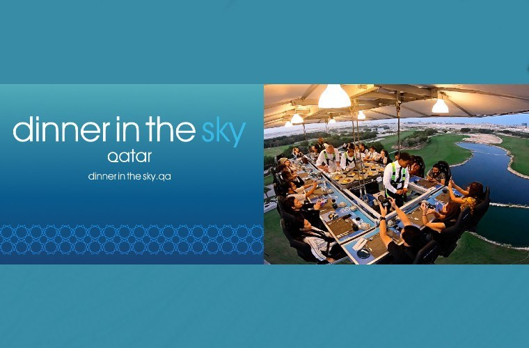 Dinner in the Sky at Doha Golf Club