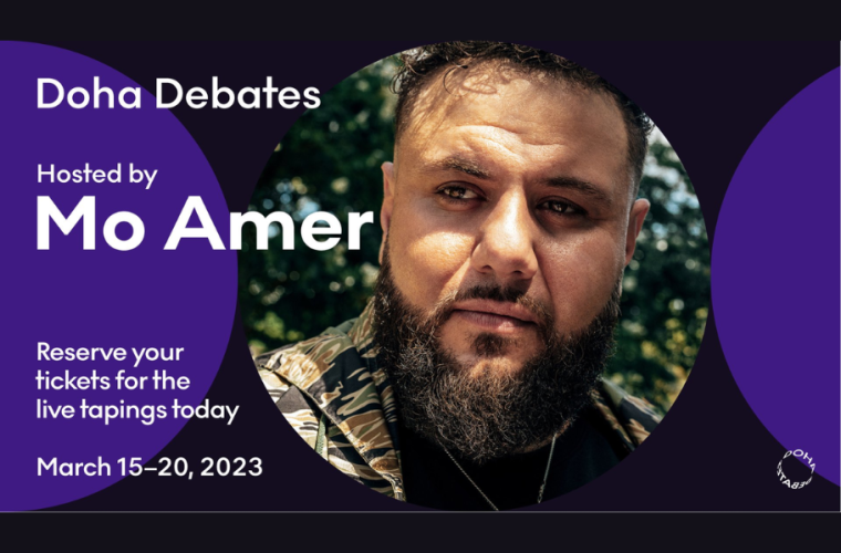 Doha Debates live debate taping to be hosted by Mo Amer