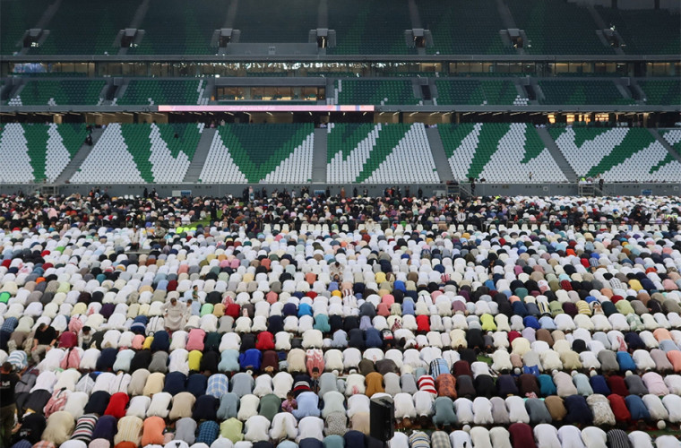 Eid Al Adha 2023 prayer at Education City Stadium