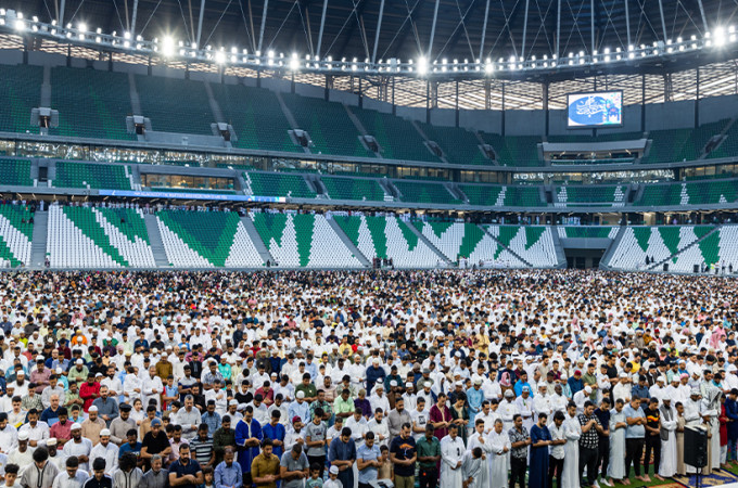 Eid Al Fitr 2024 prayers & festival at Education City Stadium
