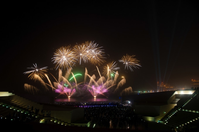 Eid Al Fitr fireworks show at Katara Cultural Village