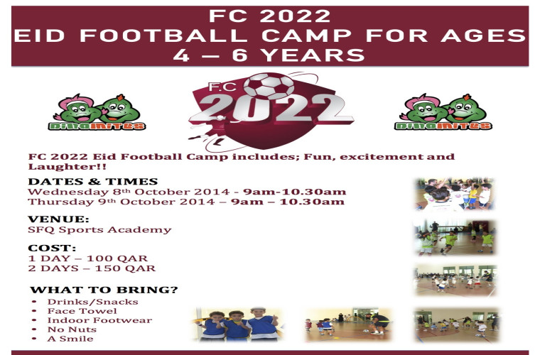 Eid Holiday Camp For ages 4 - 6 years 