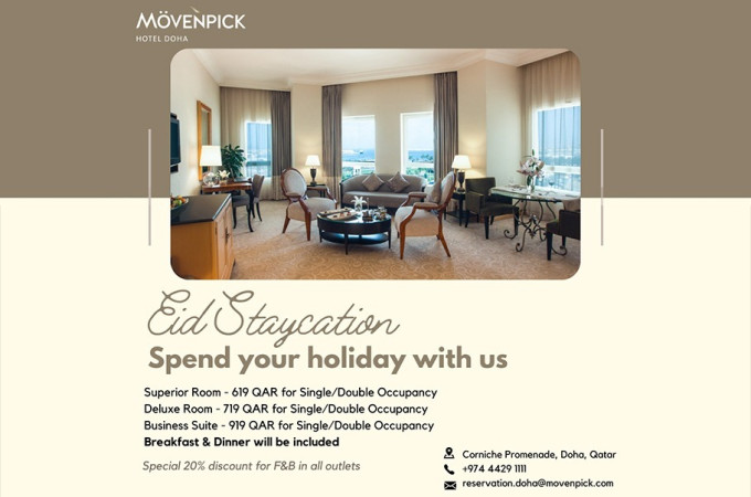 Enjoy Eid Staycation at Movenpick Hotel Doha