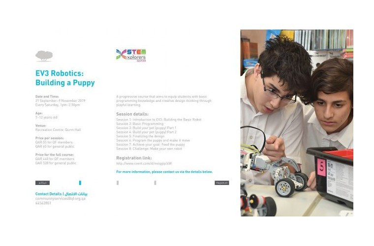 EV3 Robotics: Building a Puppy at Qatar Foundation