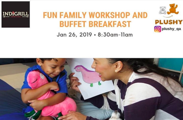 Family Buffet Breakfast and Plushy Workshop