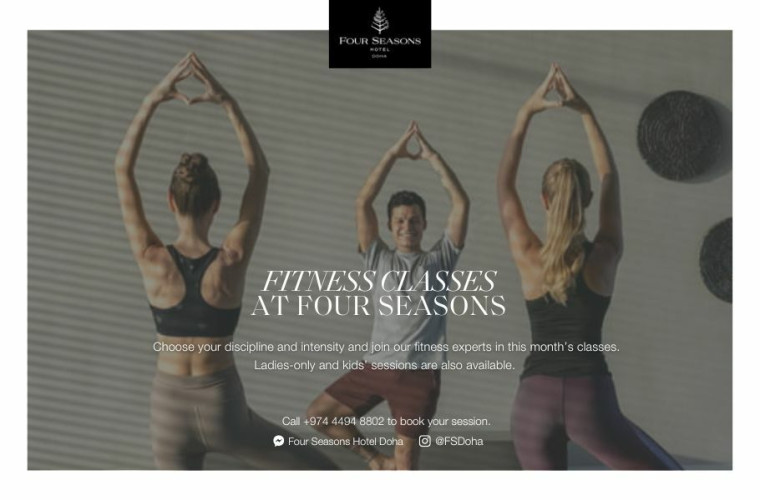 Fitness Classes at Four Seasons Doha