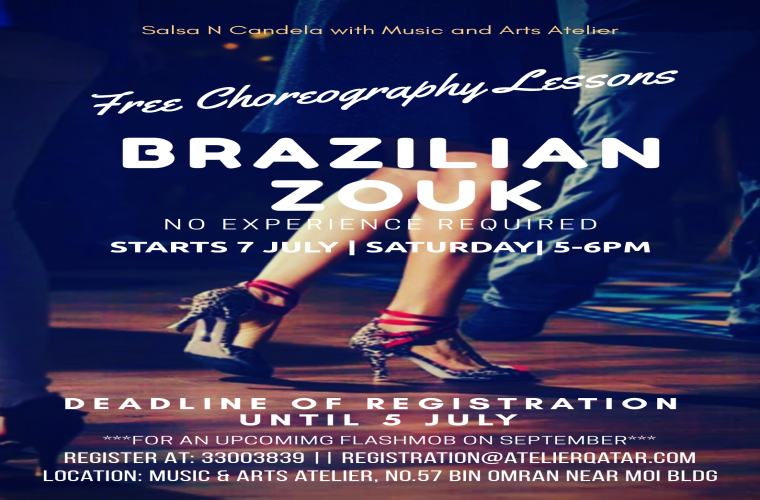 Free Choreography Lessons: Brazilian Zouk by Salsa N Candela