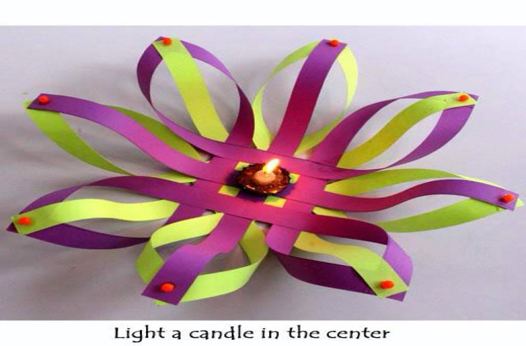  FREE !! " Decorative Paper Candle stand " craft workshop 