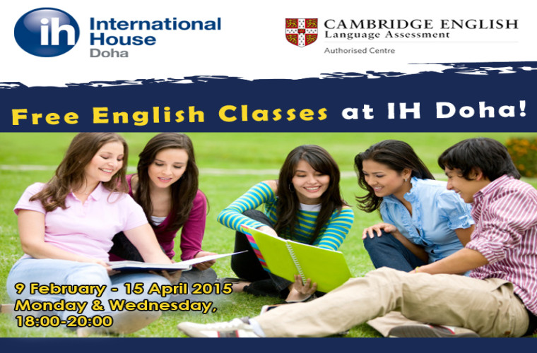 FREE English Classes at IH Doha