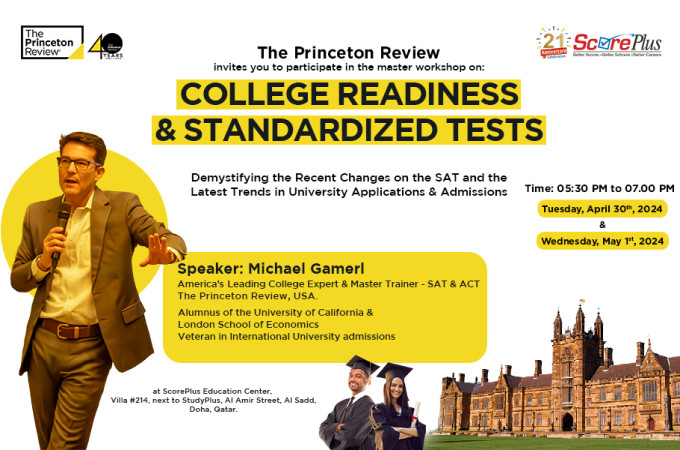 FREE Master workshop on college Readiness & Standardized Tests