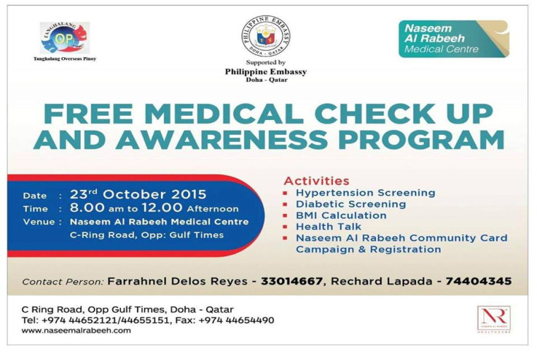 Free Medical Check up and Awareness Program