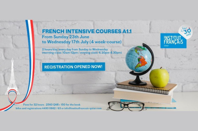 French intensive course at Institut Francais du Qatar