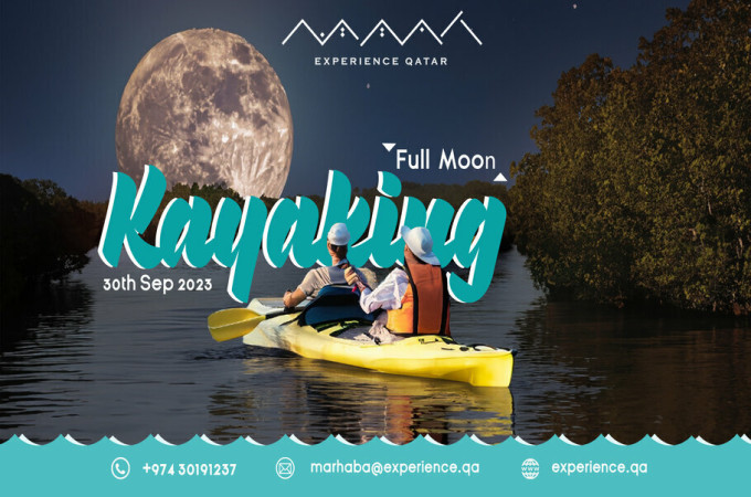 Full Moon Kayaking in Qatar