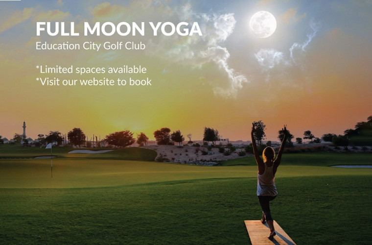 Full Moon Yoga at Education City Golf Club