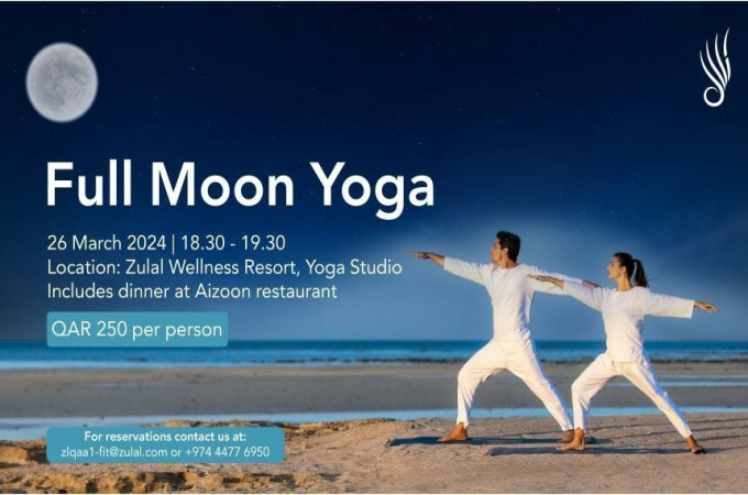 Full Moon Yoga at Zulal Wellness Resort
