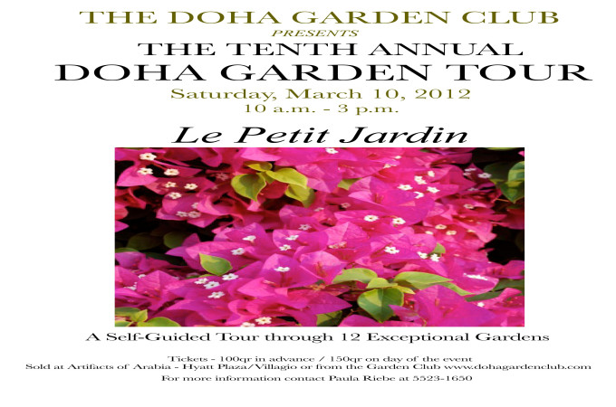 Garden Tour on 10th March 2012!
