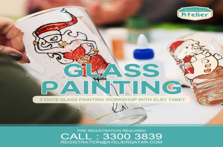 Glass Painting Workshop at Music & Arts Atelier, Doha, Qatar