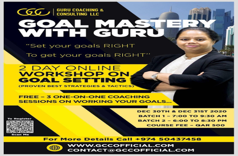 Goal Mastery Online workshop with Guru