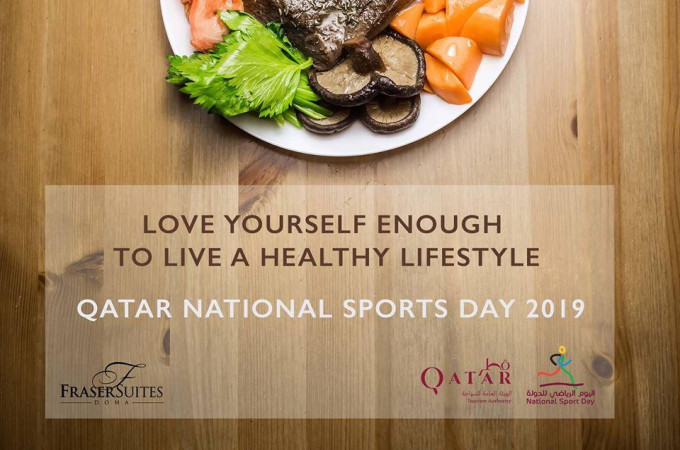 Healthy Lunch Buffet at Fraser Suites on National Sports Day 2019