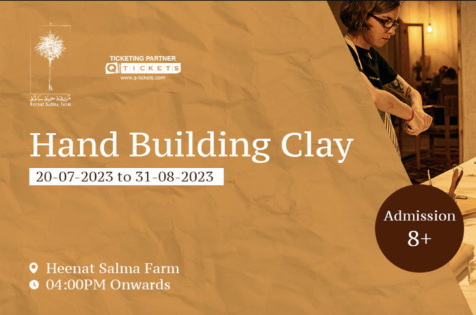 Hand Building Clay at Heenat Salma Farm - Qatar