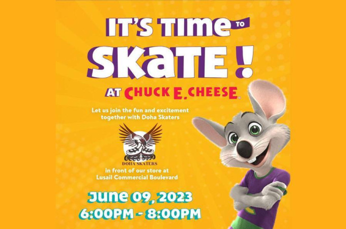It's Time to Skate at Chuck E. Cheese