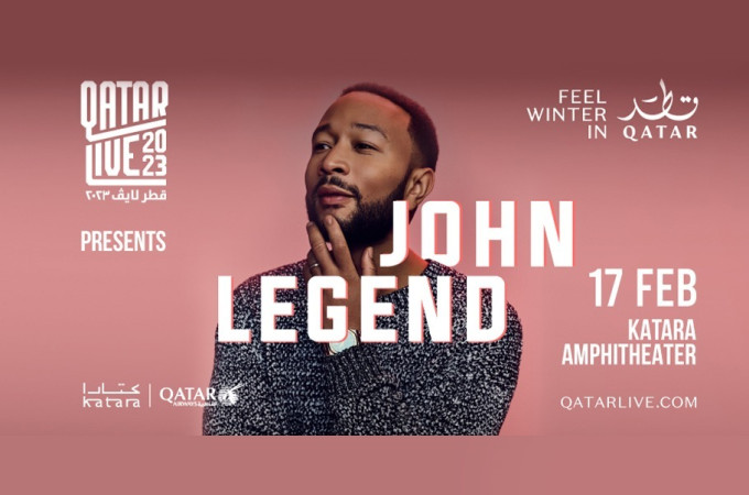 John Legend live concert at Katara Amphitheatre