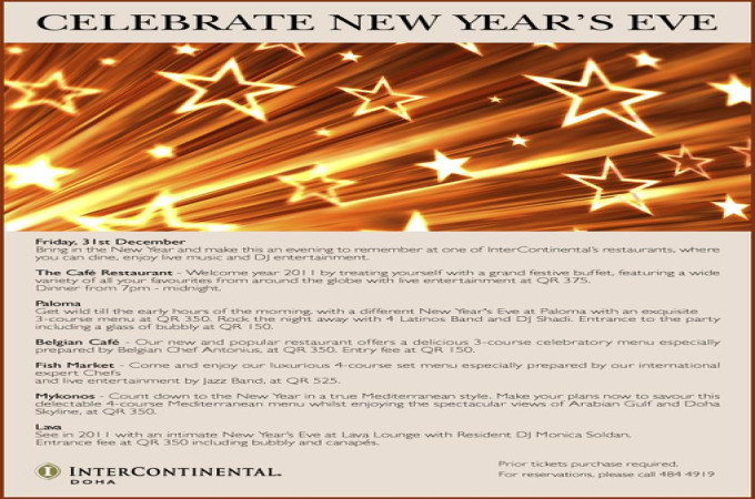 Join us for the celebrations! @ Intercontinental 